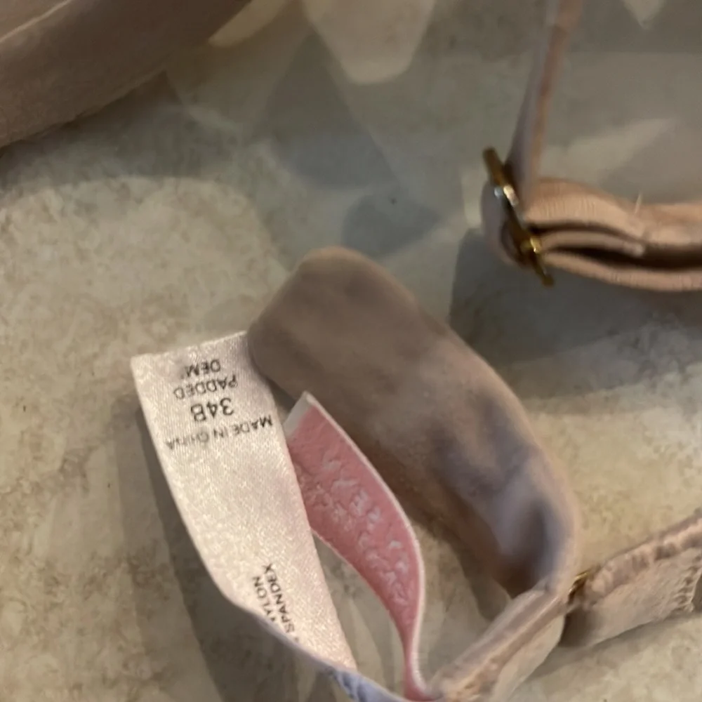 Victoria’s Secret nude beige tan very sexy padded demi bra